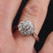 Bague 56 Bague marguerite diamants or blanc 58 Facettes 20-408-52