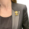 Broche Broche Van Cleef et Arpels "Lion ébouriffé" en or jaune, diamants, émeraudes et émail. 58 Facettes 30126