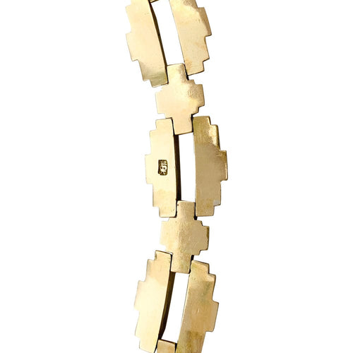 Bracelet Bracelet Tank en or jaune. 58 Facettes 29700