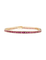 Bracelet Bracelet Ligne en or jaune et rubis naturels 58 Facettes