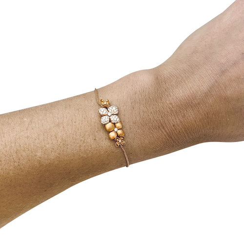 Bracelet Bracelet Chaumet "Astres d'or" en or rose et diamants. 58 Facettes 29881