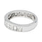 Bague 50 Alliance demi-tour diamants en or blanc. 58 Facettes 29811