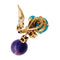 Boucles d'oreilles Boucles d'oreilles Cartier "Délices de Goa" en or rose, améthystes, diamants et turquoises. 58 Facettes 30107