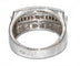 Bague Bague rectangulaire Or gris et diamants 58 Facettes
