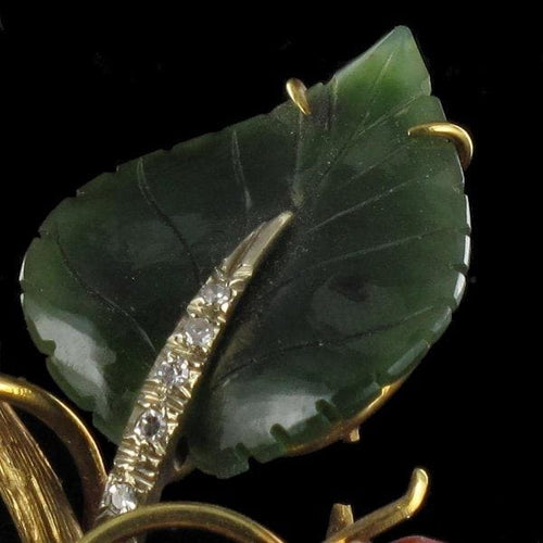 Broche Broche ancienne branche de fraisier 58 Facettes 00-073-2904123