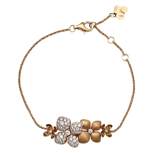 Bracelet Bracelet Chaumet "Astres d'or" en or rose et diamants. 58 Facettes 29881