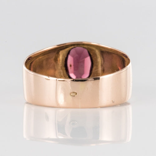 Bague 61 Bague jonc grenat or rose 58 Facettes 20-195-57
