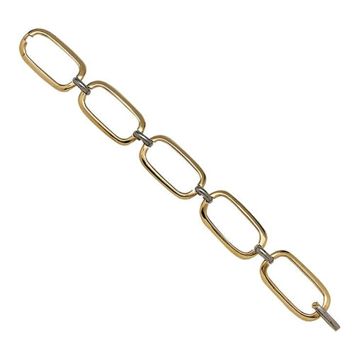 Bracelet Bracelet souple en deux tons d'or. 58 Facettes 30263