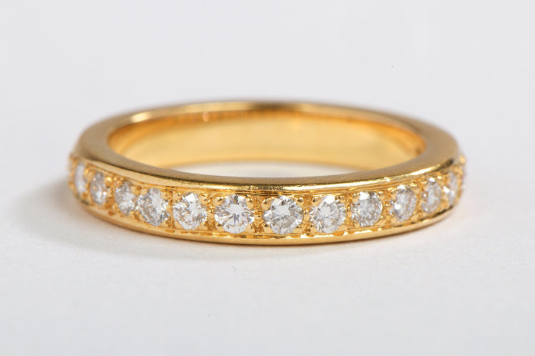 Bague 53 Bague Alliance Or jaune Diamant 58 Facettes 05220CD