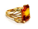 Bague 59 Bague Or jaune Citrine 58 Facettes 1126570CN