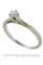 Bague 50 Solitaire moderne 0.10 carat 58 Facettes 9801