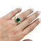 Bague 56.5 Bague en or jaune émeraude et diamants. 58 Facettes 30213