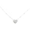 Collier Collier "Coeur" en platine et diamants. 58 Facettes 30394