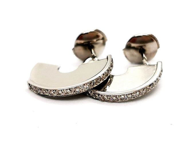 Boucles d'oreilles Boucles d'oreilles Or blanc Diamant 58 Facettes 1126587CN