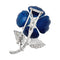 Broche Broche "Eglantine" Boucheron en or et platine, émail et diamants. 58 Facettes 29921