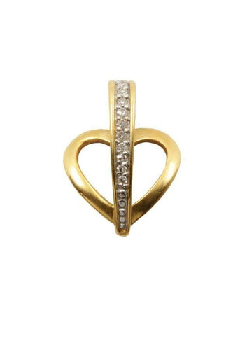 Pendentif Pendentif coeur diamanté 58 Facettes 4091