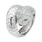 Bague 53 Bague Cartier "Panthère de Cartier" en or blanc, diamants, émeraudes et onyx. 58 Facettes 29075-1