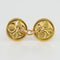 Boutons de manchette Boutons de manchettes ronds en or 58 Facettes 19-233