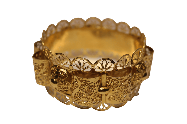 Bracelet Bracelet large Or jaune ajouré 58 Facettes 11182B