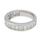 Bague 50 Alliance demi-tour diamants en or blanc. 58 Facettes 29811