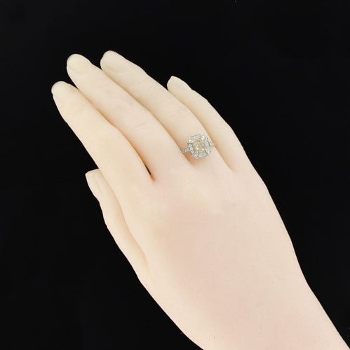 Bague 54 Bague diamant champagne et diamants brillants 58 Facettes 17-305-54-1