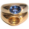 Bague POIRAY - Bague double jonc or blanc or jaune saphirs 58 Facettes 393