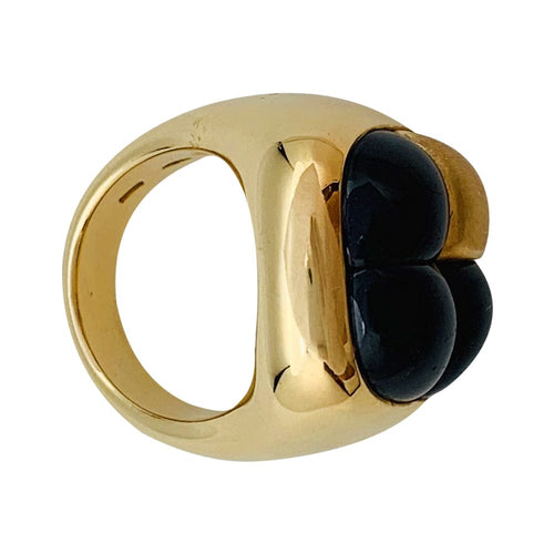 Bague 52 Bague Pomellato "Mosaico" en or jaune et grenat. 58 Facettes 29383