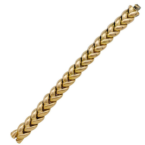 Bracelet Bracelet Cartier Tresse en or jaune. 58 Facettes 30202