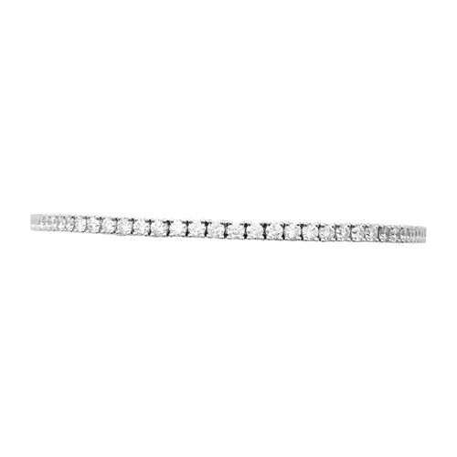 Bracelet Bracelet ligne en or blanc, diamants. 58 Facettes 28946
