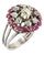 Bague Bague rubis et diamants années 70' 58 Facettes 18611