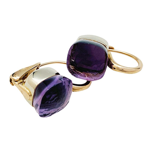 Boucles d'oreilles Boucles d'oreilles Pomellato "Nudo" 2 ors et améthystes. 58 Facettes 30441