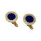 Boutons de manchette Bulgari "Gemelli BVLGARI BVLGARI", or jaune et lapis lazuli 58 Facettes 29985