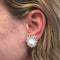 Boucles d'oreilles Boucles d'oreilles signées M.Gérard, platine diamants et perles des Mers du Sud. 58 Facettes 28457