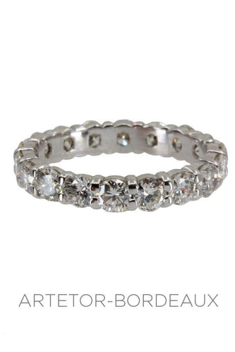 Bague 50 Alliance diamants 58 Facettes 35871