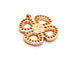 Pendentif Pendentif Fleur Or rose Diamant 58 Facettes 1176278CN