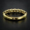 Bague 61 Demi Alliance diamants sur or jaune 58 Facettes 18-077-61