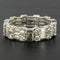 Bague 55 Alliance diamants baguettes et diamants brillants 58 Facettes 16-130-55