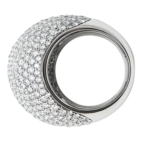 Bague 60 Bague boule diamants en or blanc. 58 Facettes 30550