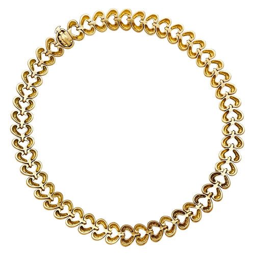 Collier Collier Van Cleef & Arpels "Coeurs" en or jaune et diamants. 58 Facettes 30292