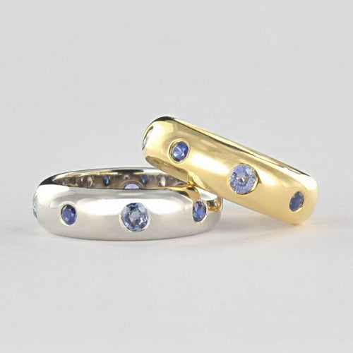 Bague 53 Bague or jaune et saphirs 58 Facettes 12-131-6608616-53