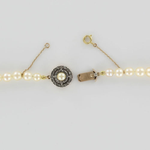 Collier Collier ancien perles de culture du Japon 58 Facettes 00-065
