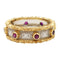 Bague 50 Bague bandeau Buccellati, "Fusi", deux ors, rubis. 58 Facettes 30332