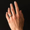 Bague 55 Bague art déco 2 diamants 58 Facettes 19-107-55