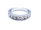 Bague 54 Bague Demie alliance Or blanc Diamant 58 Facettes 1021705CD