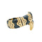 Bracelet Bracelet Bulgari Parentesi en or jaune et acier noirci. 58 Facettes 30084