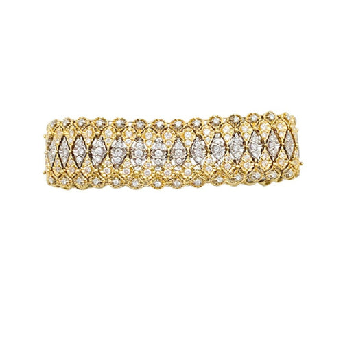 Bracelet Bracelet Buccellati, deux ors et diamants. 58 Facettes 30479