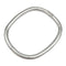 Bracelet Bracelet jonc rigide carré en or blanc 58 Facettes 30360