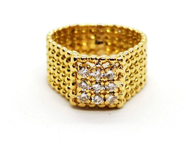 Bague 46 Bague Perlé Or jaune Diamant 58 Facettes 1099688CN