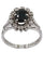 Bague Bague saphir entourage diamants 58 Facettes 37221