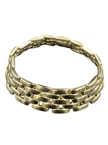Bracelet CARTIER. Collection « Maillon Panthère », bracelet or jaune 18K 58 Facettes